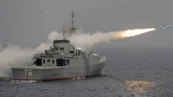 البحرية الايرانية تقصف نفسها